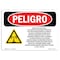 Signmission OSHA, Beyond Point Radio Frequency Fields Spanish, 10in X 7in Rigid Plastic, OS-DS-P-710-LS-1640 OS-DS-P-710-LS-1640 - alternate 1
